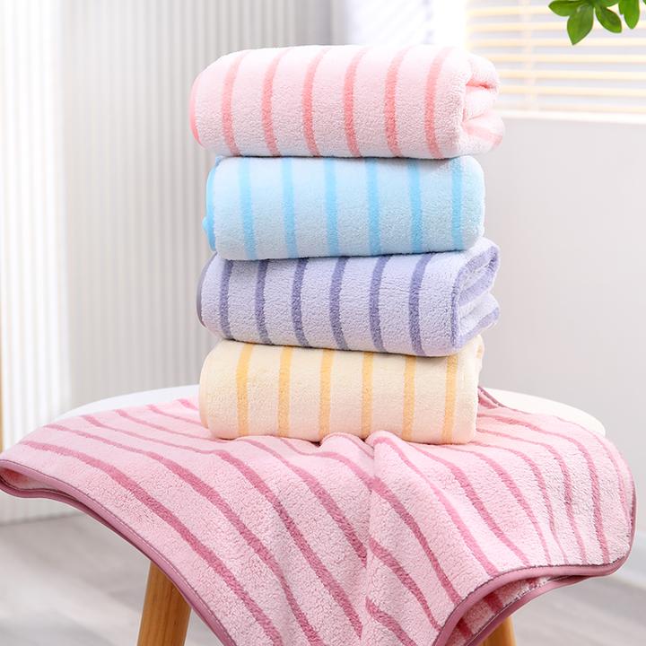 【5条装】珊瑚绒毛巾洗脸巾家用成人柔软吸水加厚洗澡速干女士棉柔
