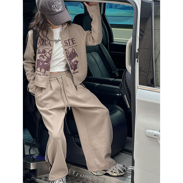 K26916孙小美女童套装2025新款秋冬装加绒加厚儿童运动两件套