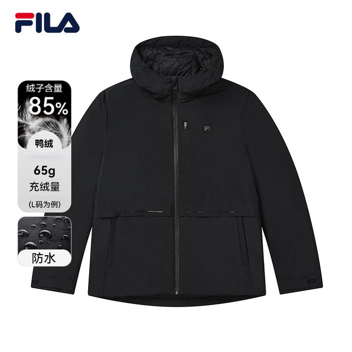 Fila/斐乐冬季防水保暖商务羽绒服休闲连帽羽绒服F61M543985A
