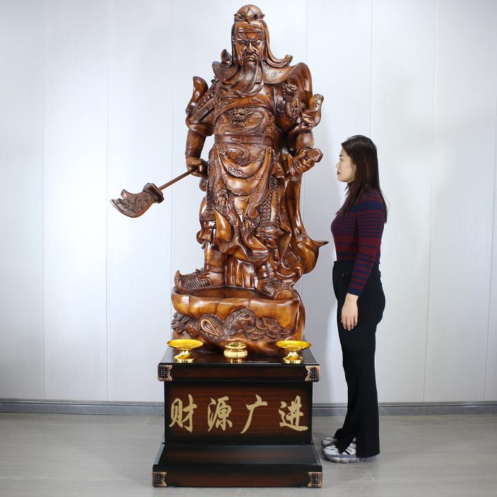 关公摆件武财神像招财落地家居客厅供奉神像装饰公司乔迁开业礼品