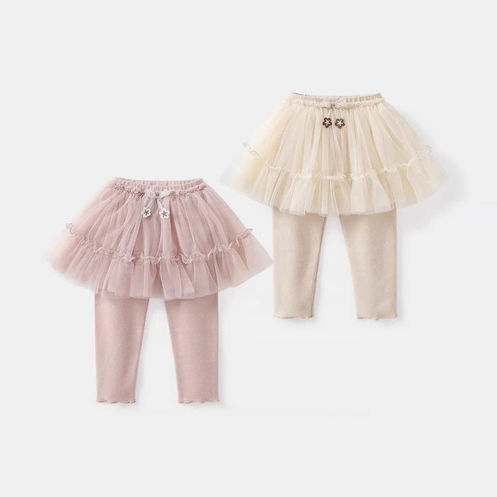 女童打底裤春装2025新款宝宝裤子洋气公主裙裤儿童长裤休闲裤春秋