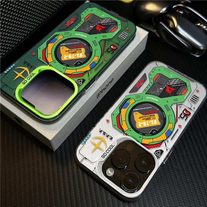 赛博机械适用苹果16promax手机壳15防摔iPhone13保护套14创意个性