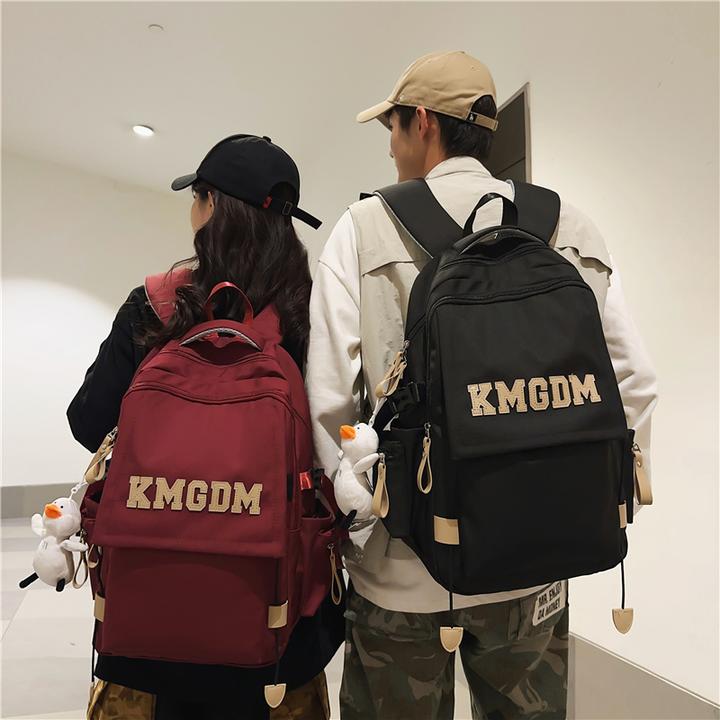 初高中生男生大学生韩版休闲百搭双肩包简约时尚潮流轻便背包女生