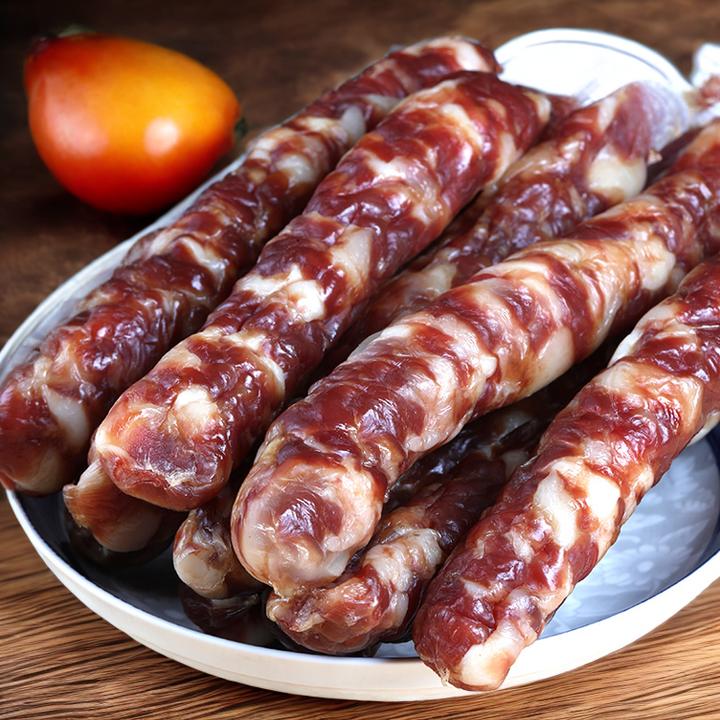 江西农家土猪纯肉腊肠腊香肠咸香肉肠手工日晒风干年货腊味土特产