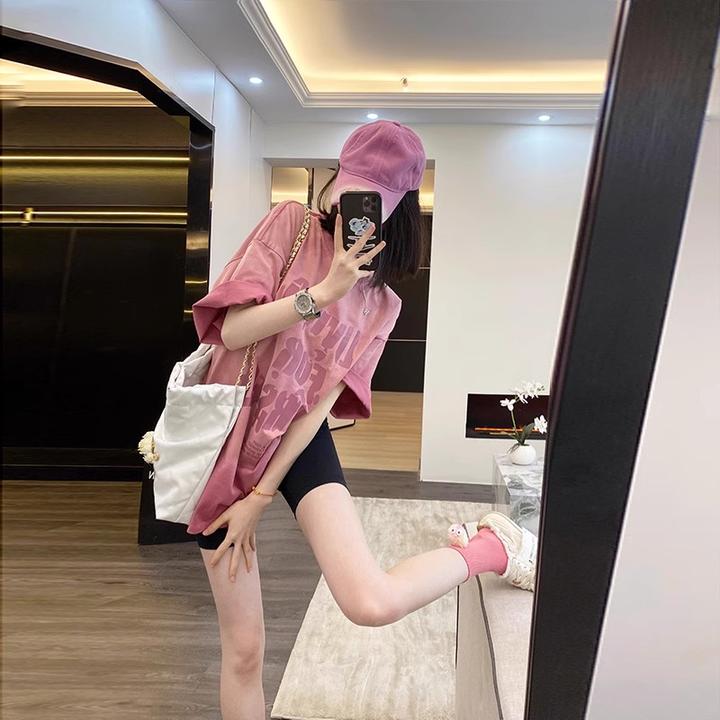 美式复古短袖t恤女痞帅炸街风流行时尚潮牌小众女装洋气衣服女