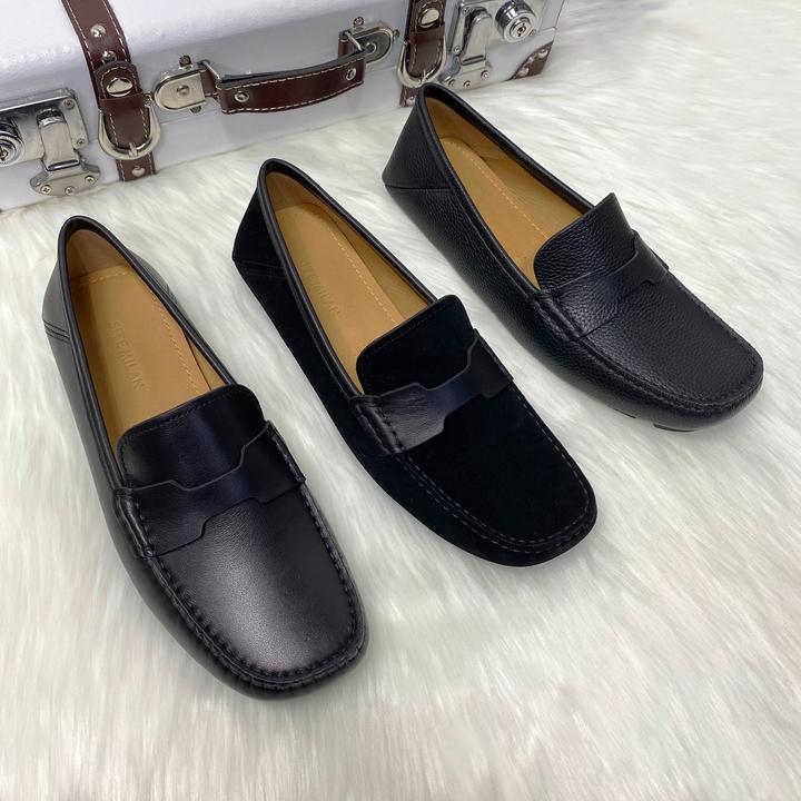 豆豆鞋男款2025新款爆款男士皮鞋真皮头层牛皮豆豆鞋软底方头21