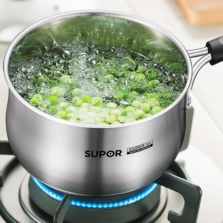 苏泊尔家用304不锈钢煮面锅小奶锅多功能辅食锅炖锅灶具通用优质