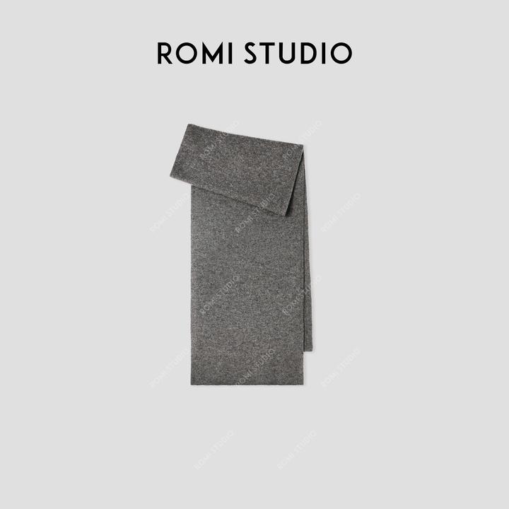 ROMI STUDIO“温柔已至”7针羊绒羊毛混纺软糯肤感针织围巾432TS150