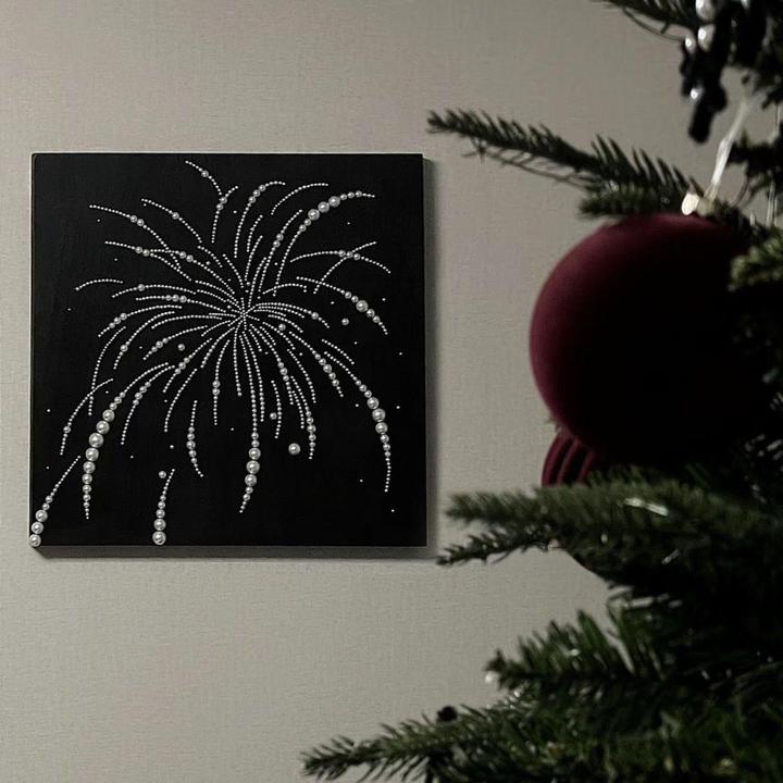 【吖比】灯光珍珠画diy立体珍珠手绘DIY新年元旦驾车个人用品