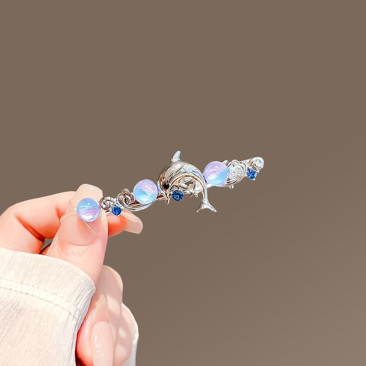 梦幻海浪鲸鱼鸭嘴夹女新款时尚夹子头饰碎发夹子高级感侧边刘海夹