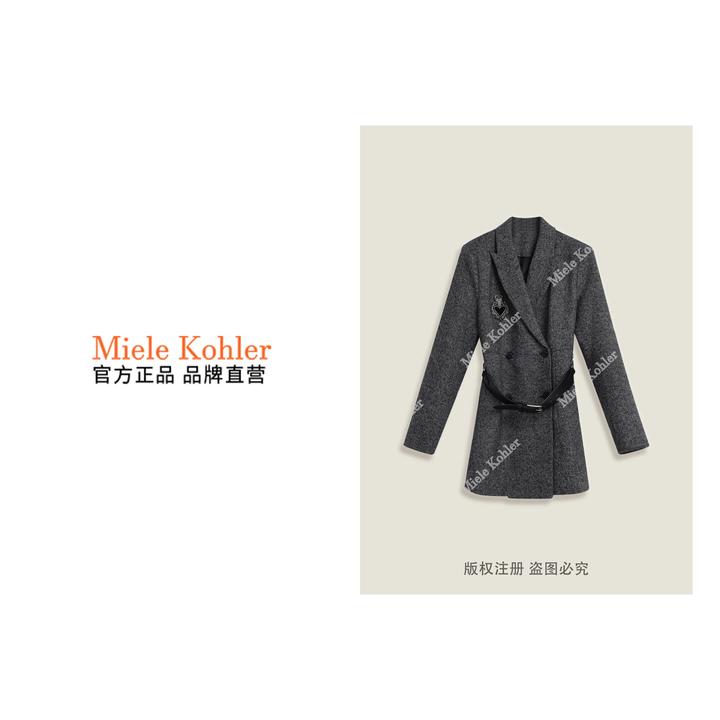 春季新款高级感复古别致百搭羊毛女外套MKKQ67526