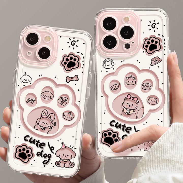 个性猫爪苹果15手机壳iphone15por全包13/14promax防摔12软11个性