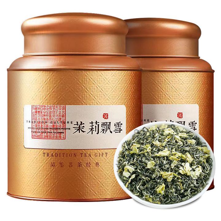 茉莉花茶叶浓香型2025新茶散装耐泡花草茶正宗茉莉飘雪罐装礼盒装