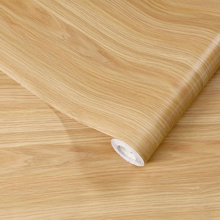 加厚仿原木色木纹贴纸自粘墙贴木门家具贴皮翻新墙纸复古防水擦洗