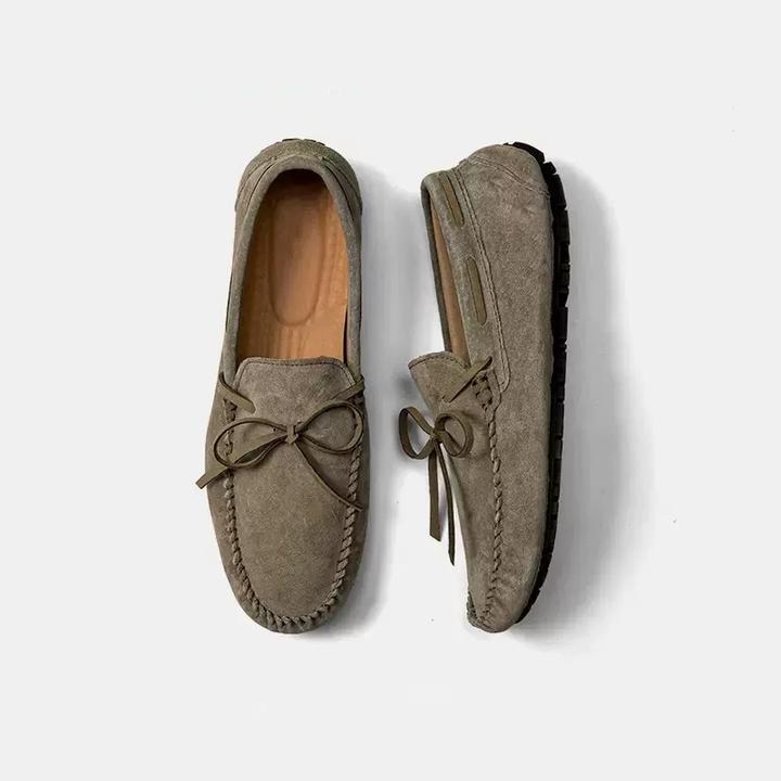 唐戈新款经典休闲舒适透气男士豆豆鞋男款一脚蹬软底真皮时尚男鞋