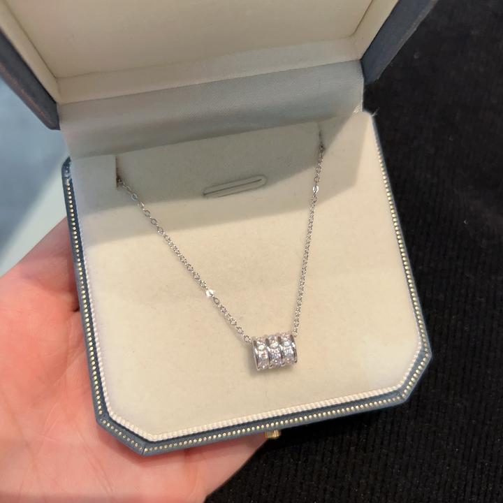 坠链均925银 法式小蛮腰项链女款锁骨链送女友七夕生日520礼物