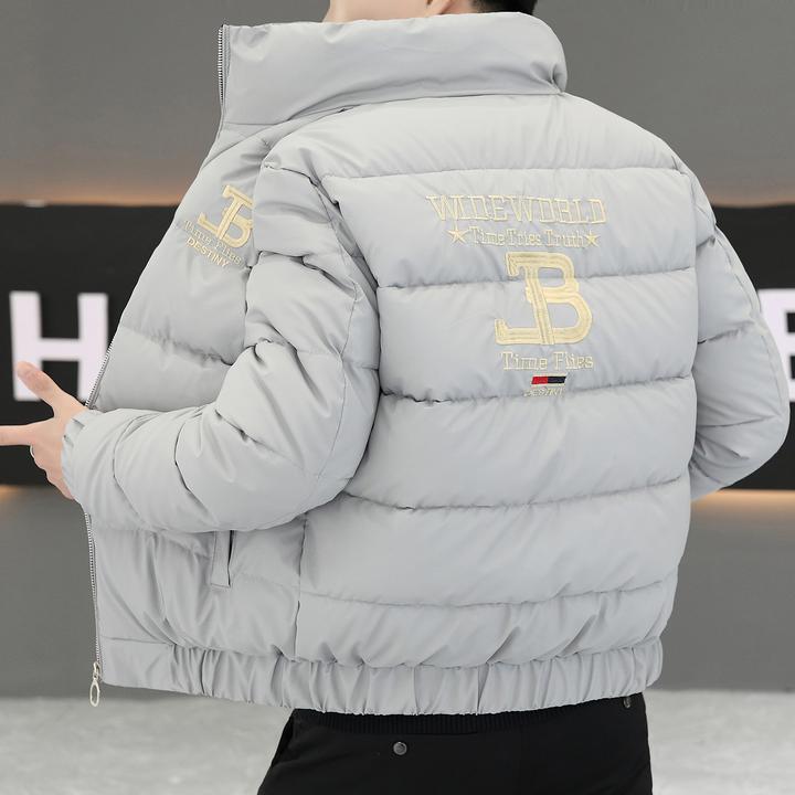 2025男士新款立领棉衣潮牌刺绣时尚短款棉服男款休闲保暖棉袄外套