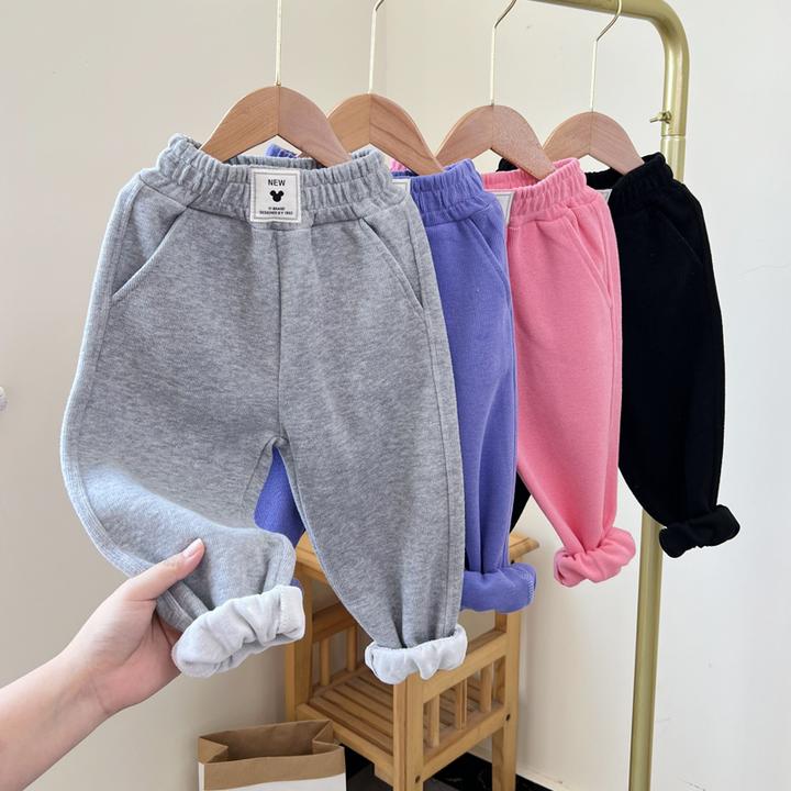 女童运动裤儿童裤子春秋款男女宝宝休闲裤罩裤外穿洋气卫裤束脚裤