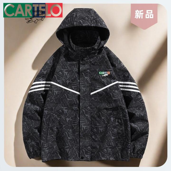 卡帝乐鳄鱼冲锋衣薄款男女风衣春秋防水户外新款外套运动夹克户外