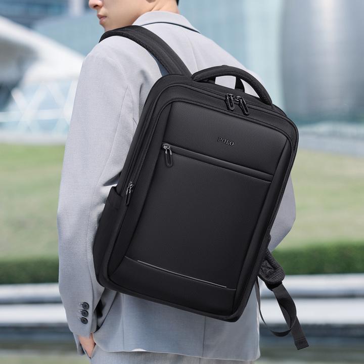 POLO双肩包男士背包大容量通勤旅游背包2025新款15.6寸电脑包背包
