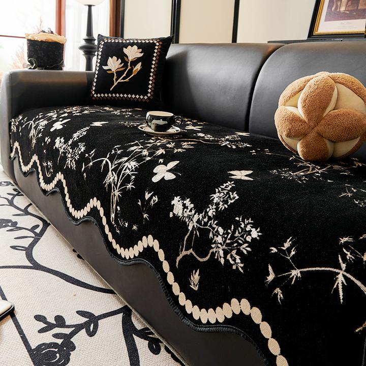 虹原风尚2024新款轻奢高档异形沙发垫四季通用防猫抓防滑坐垫