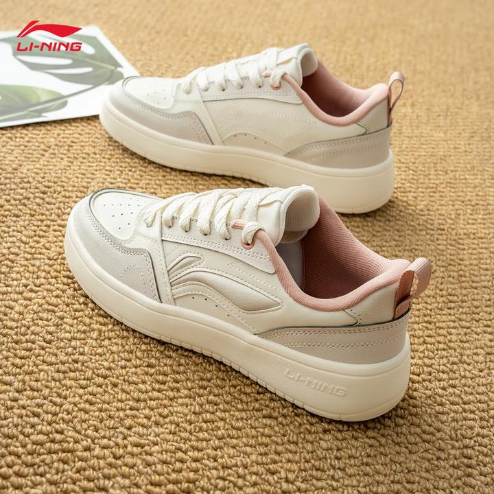 李宁元宝2板鞋女鞋2025春季新款低帮轻便潮流滑板鞋百搭休闲鞋子