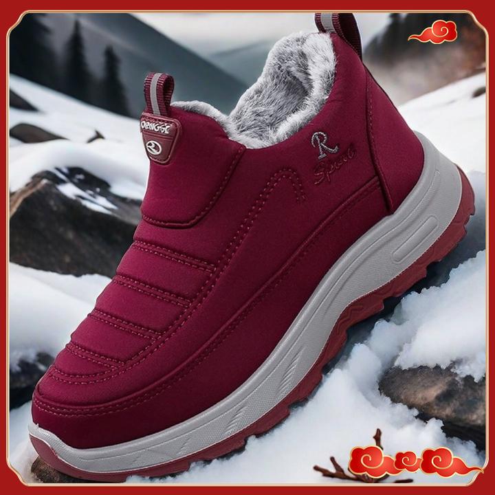 中老年棉鞋老北京布鞋女加绒妈妈鞋秋冬款防滑软底老人保暖奶奶鞋