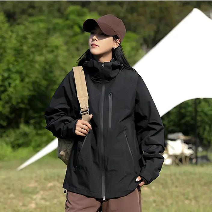 美式保暖冲锋衣潮牌机能工装高级感夹克春秋防风透气户外休闲外套