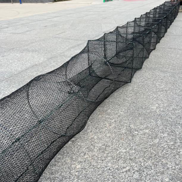 6股线1.5网眼有结网5米7米10米14米25x30框架地笼渔网黄鳝笼子