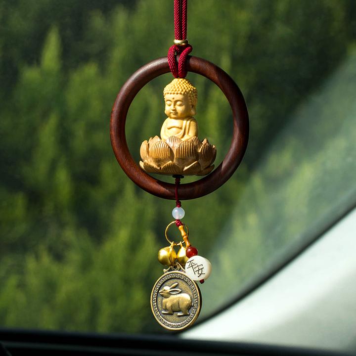 2025新款宝宝佛生肖挂件车内后视镜挂件车载好物车饰挂饰