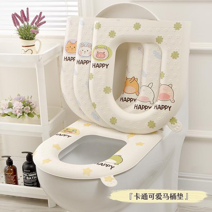 朴永防水加厚马桶垫可爱坐垫四季通用坐便垫冬季保暖马桶坐便圈垫