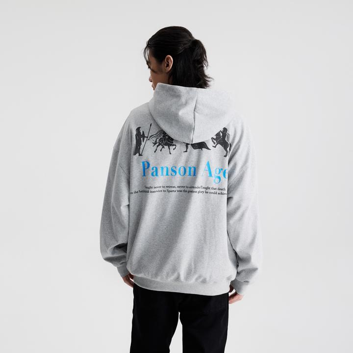 COLDSTONE 美式宽松斯巴达时代印花潮牌连帽卫衣休闲帽衫情侣男女