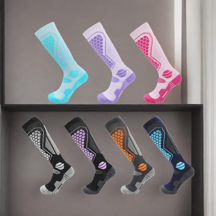 冬季专业滑雪袜加厚羊毛袜男女长筒保暖袜毛巾底儿童运动雪地袜子