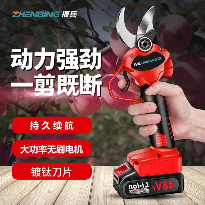 振兵电动修枝剪超大开口合金大口径可调全新使用超大开口耐用型号