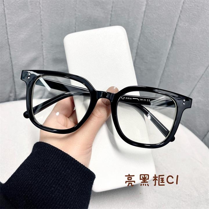 防蓝光眼镜男时尚韩版平光镜女大脸显瘦素颜神器可配近视远视散光