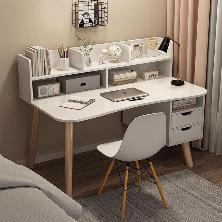 2024新款一体学生家用写字桌简约卧室学习桌子简易办公台式电脑桌