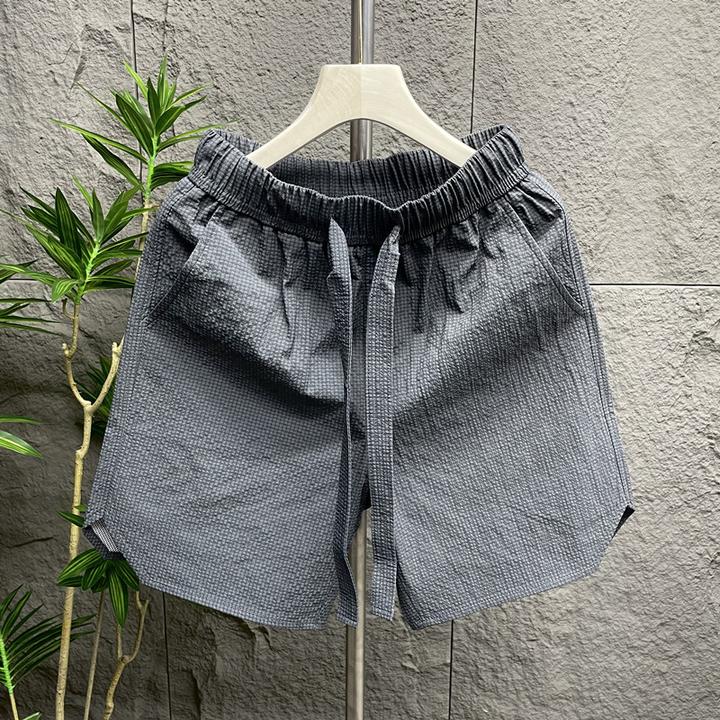 夏季男士薄款速干短裤泡泡纱休闲百搭短裤青年潮流短裤男款夏季