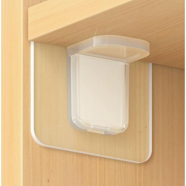 免打孔隔板托固定器层板托钉衣柜橱柜免钉粘贴支撑片搁板三角支架