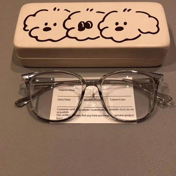 回头率超高超好看的冷茶色系可配近视防蓝光素颜男女百搭平光镜