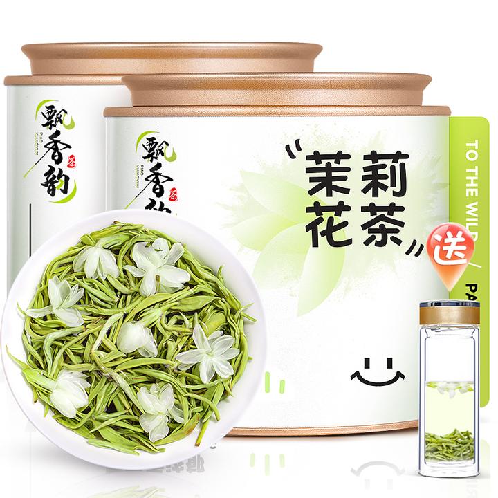 飘香韵茉莉花茶2025新茶特级浓香型飘雪绿茶茶叶冷泡喝旗舰店罐装