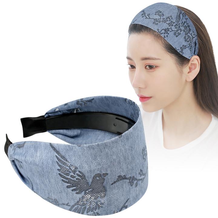 宽边发箍遮白发神器高级感压发洗脸头箍复古带齿防滑发卡发捆头饰