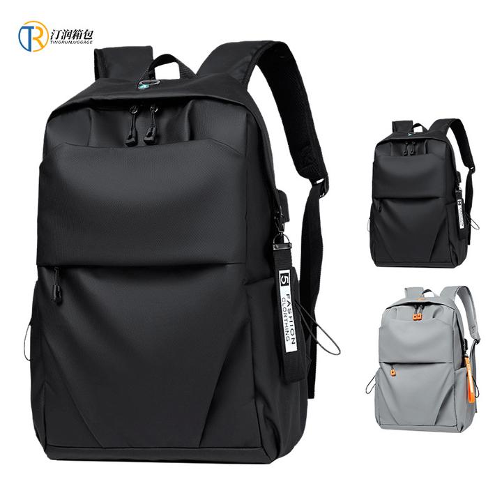 新款通勤电脑包14寸 简约双肩包男 运动款轻便背包双肩女生大学生