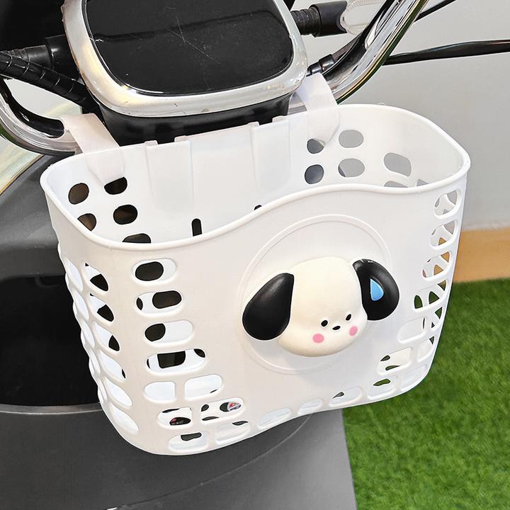 电动车前置车篓收纳神器可爱卡通自行车平衡车滑板车挂篮抗摔耐用