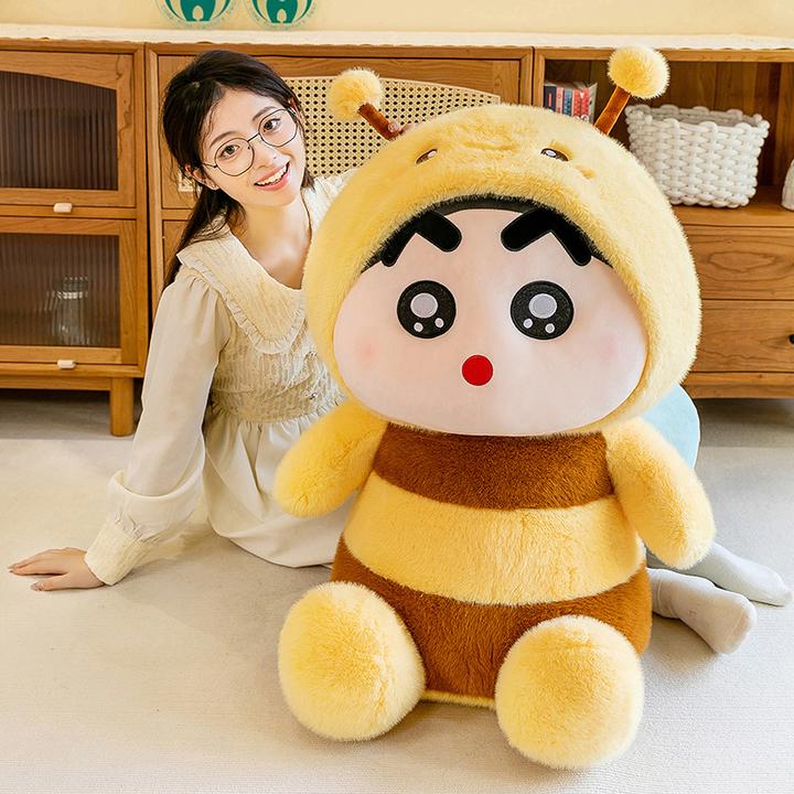 变身蜡笔小新玩偶可爱毛绒玩具公仔布娃娃睡觉抱枕生日礼物送女生