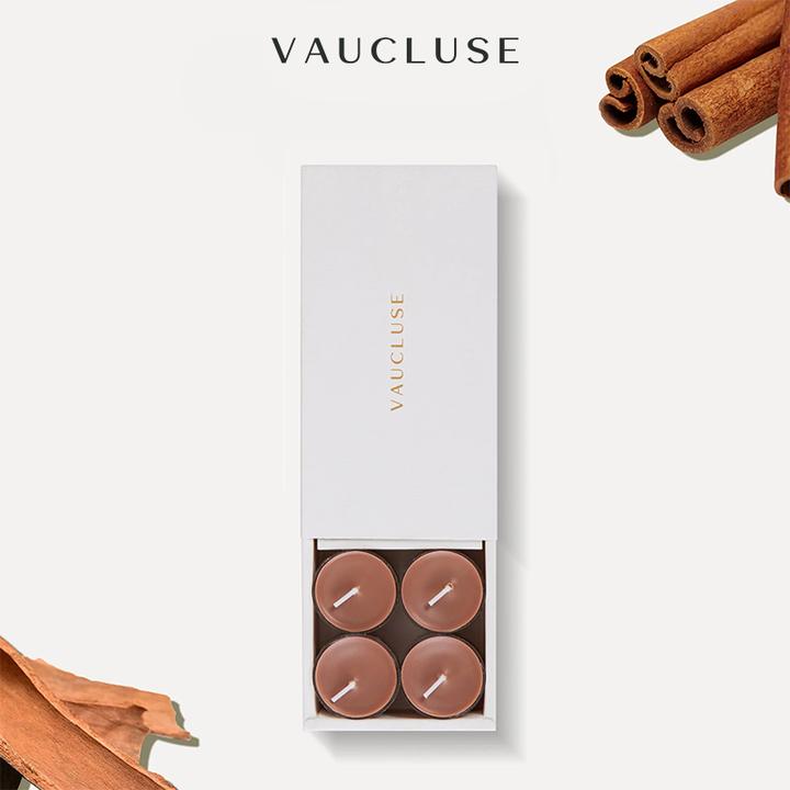 Vaucluse蜡烛肉桂无烟室内香薰茶蜡低温高级生日礼物房间香薰蜡烛