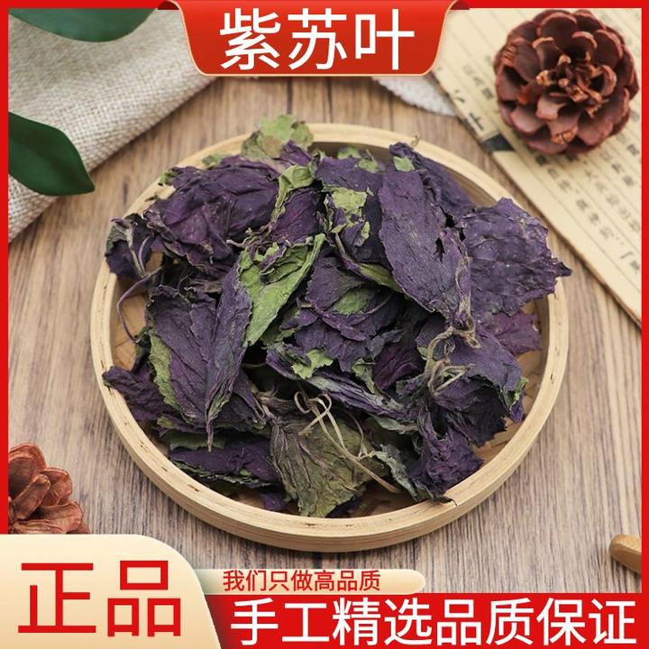 紫苏叶广西农家新鲜晒干野生紫苏叶香苏干叶散装泡茶水50克包邮