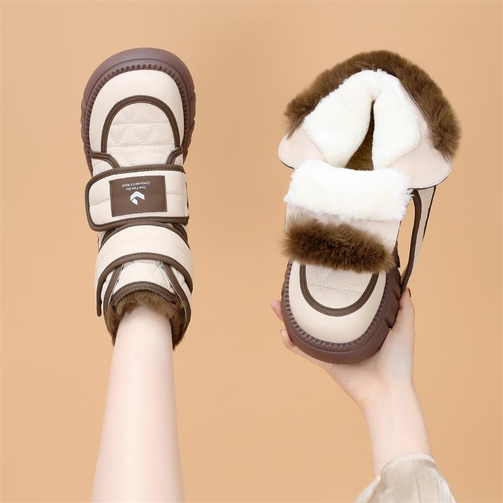 软底时尚低帮雪地靴女2024秋冬季新款增高保暖小个子短靴百搭通勤