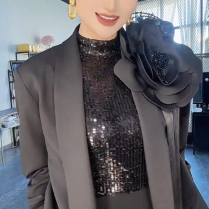 立体花朵外套上衣连衣裙配饰胸针装饰布艺夸张大花别针服装配件