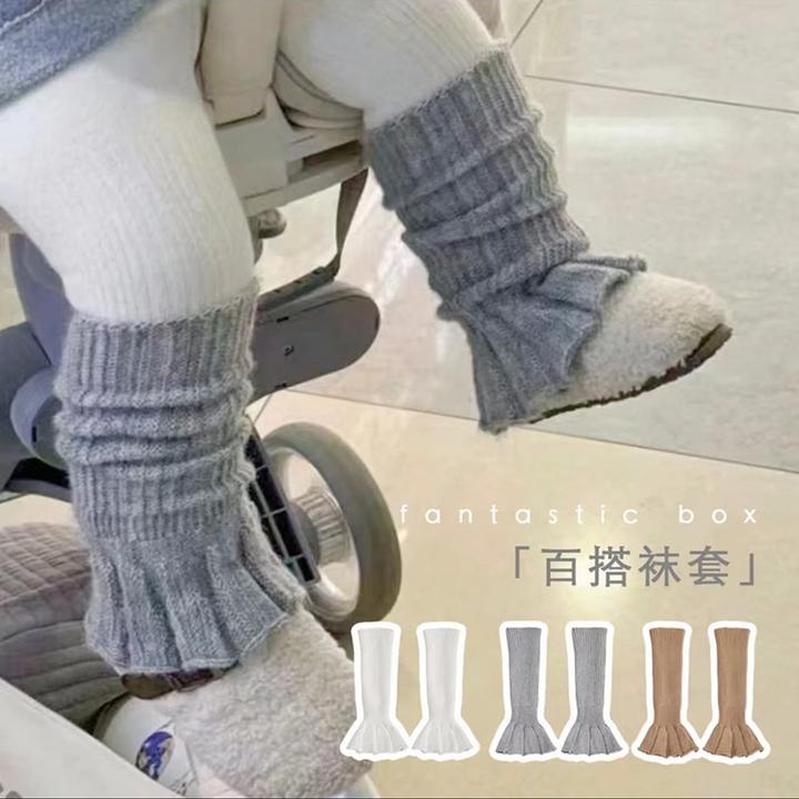 儿童袜子宝宝长款堆堆袜长筒袜中筒袜秋冬款时尚加厚保暖韩版宝宝