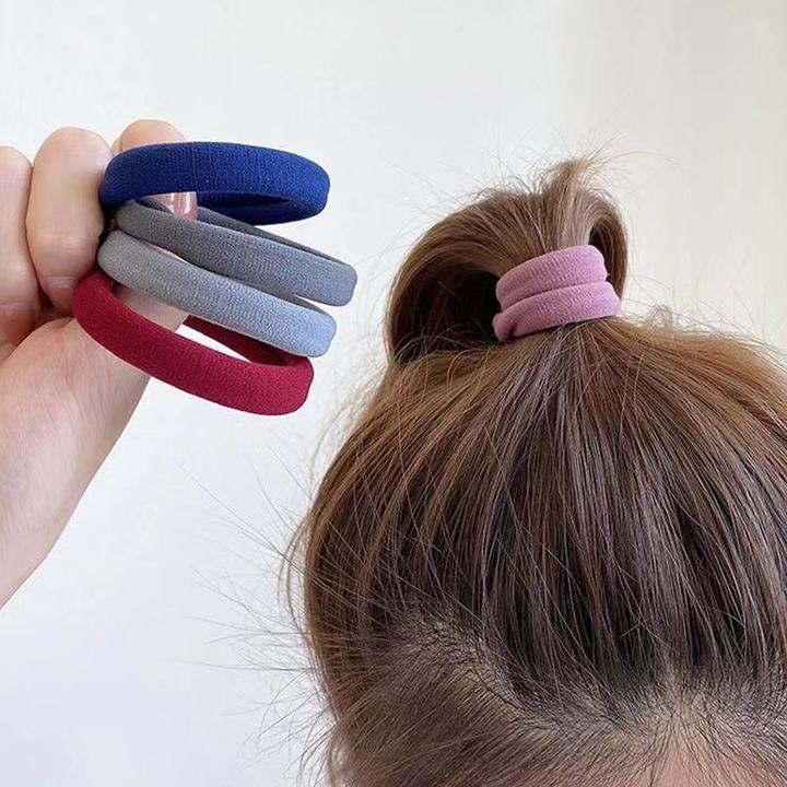 布艺发饰 无接缝发圈高弹力皮筋成人扎头发加粗发绳女绑发头绳